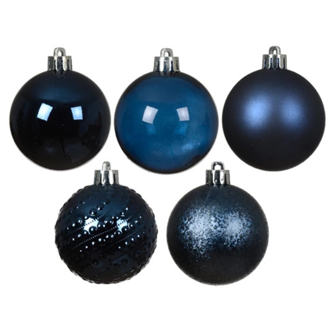 BLUE BAUBLES PACK OF 7